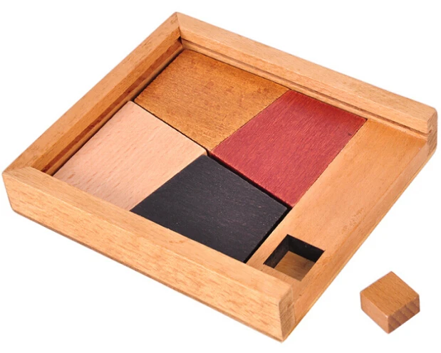 Новый деревянный пазл IQ головоломка для развития интеллекта головоломки