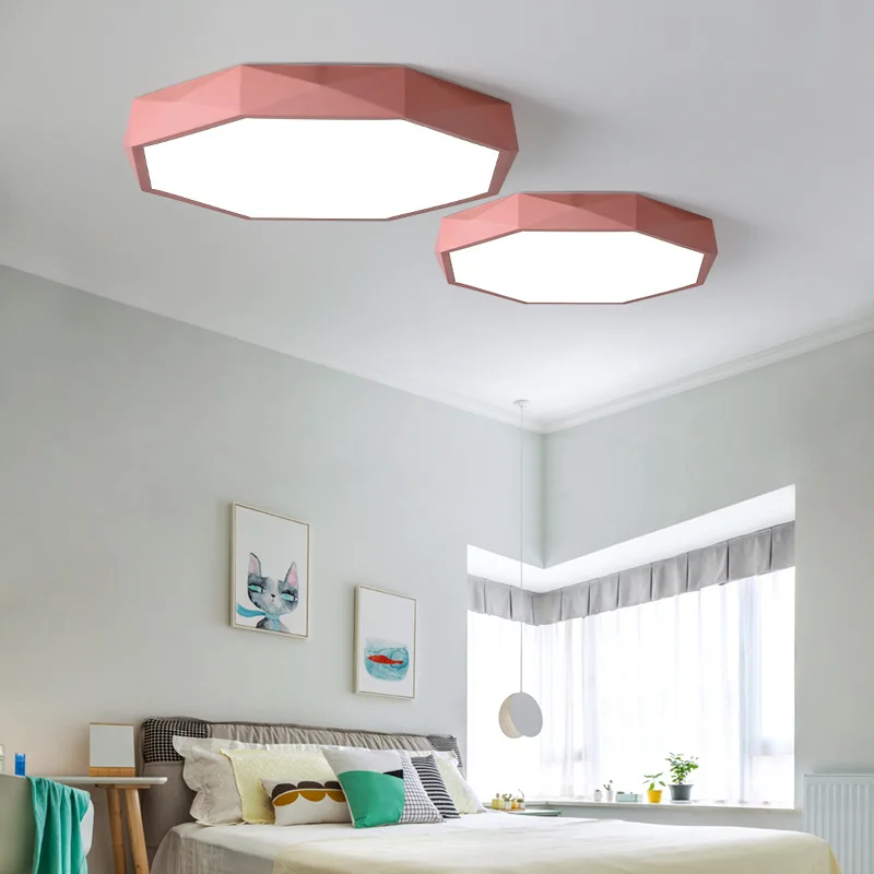 Шестигранные светодиодные потолочные светильники ультра-тонкие 5 см простые