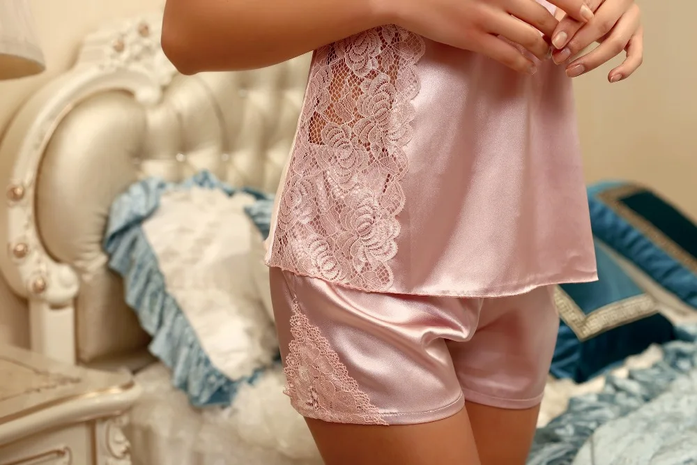 Новинка 2022 летняя Пижама женские кружевные пикантные шорты женская пижама