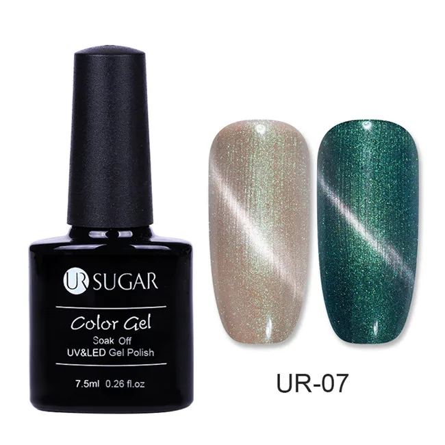 Pearl UR07 Ur Sugar 7,5 мл УФ Магнитный 3D Гель-лак «кошачий глаз» красный перламутровый Блестящий лак замачиваемый светодиодный гель-лампа маникюрный лак для ногтей - Цвет: Pearl UR07