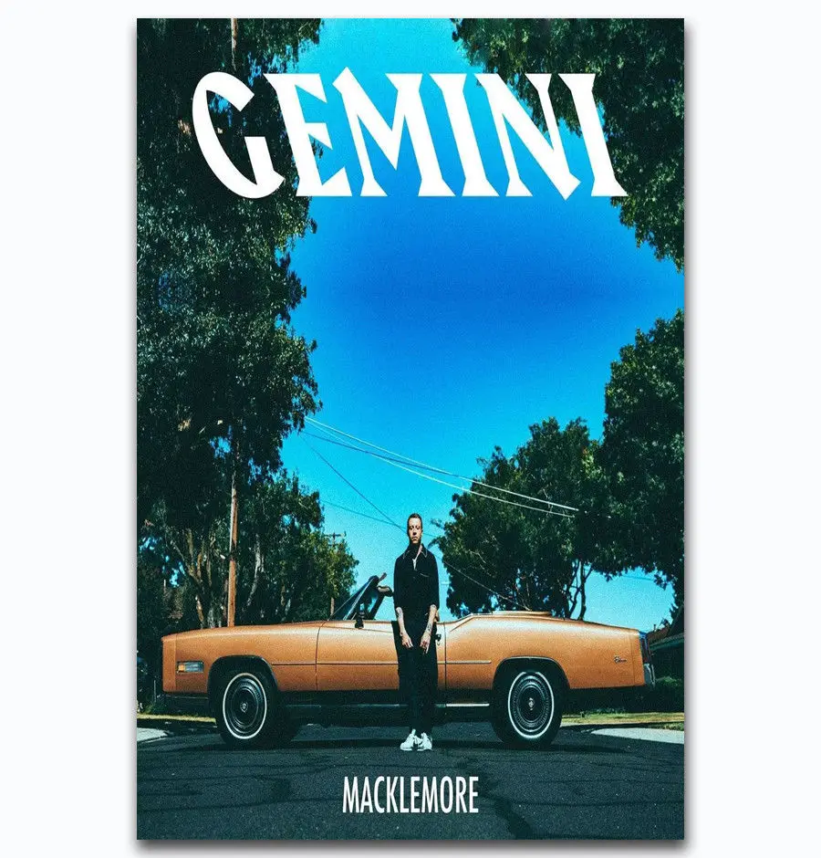 

Hot New Custom Macklemore Gemini Rap Music-Silk Art Poster Wall Sticker Decoration Gift