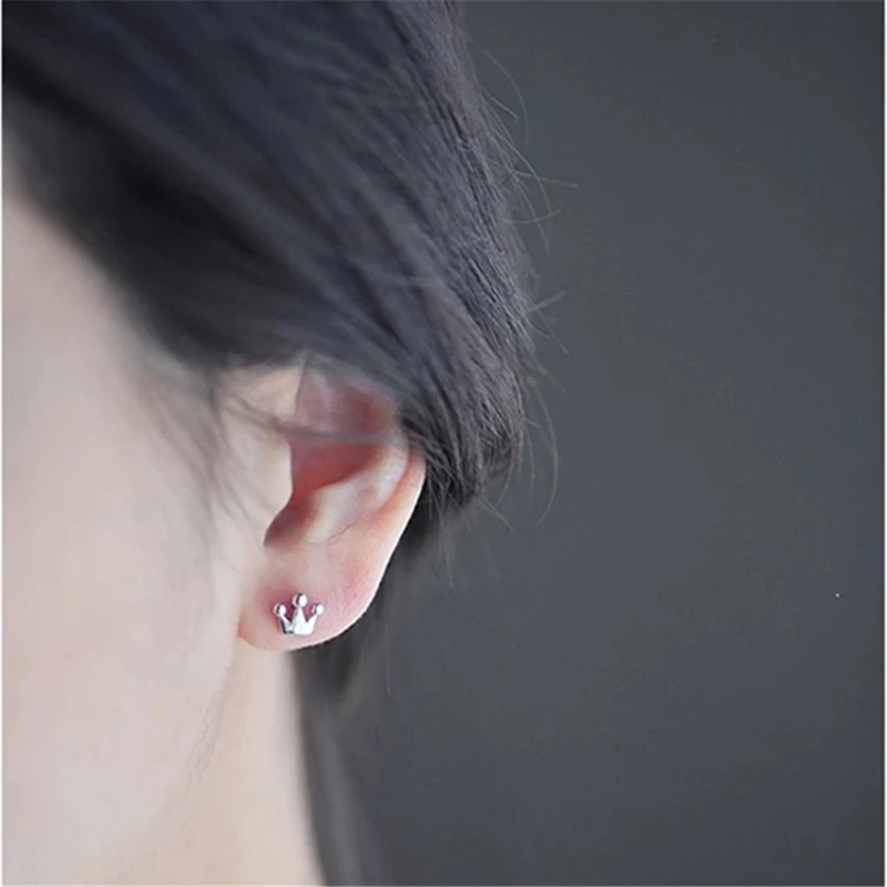 Модные милые серьги принцессы с крошечной короной ювелирные украшения для
