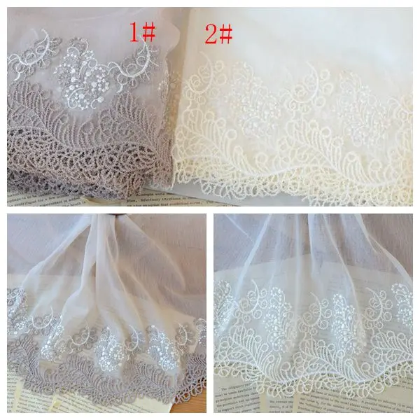 Кружевные аксессуары Водорастворимая сетка для вышивки Ширина 27 см H2703|mesh lace|lace