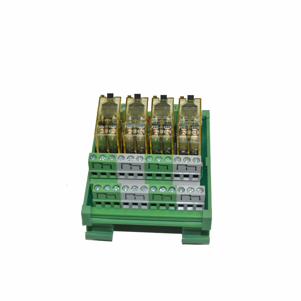 4 канальный модуль реле интерфейса DPDT DIN Rail Mount IDEC RJ2S 220VAC|Реле| |