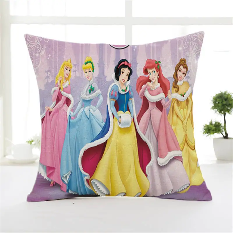 G 2 шт. disney мода мультфильм аниме Микки Мышь Минни Микки Декоративная Подушка Медвежонок Винни хлопок конопли наволочки 45x45 см - Цвет: G