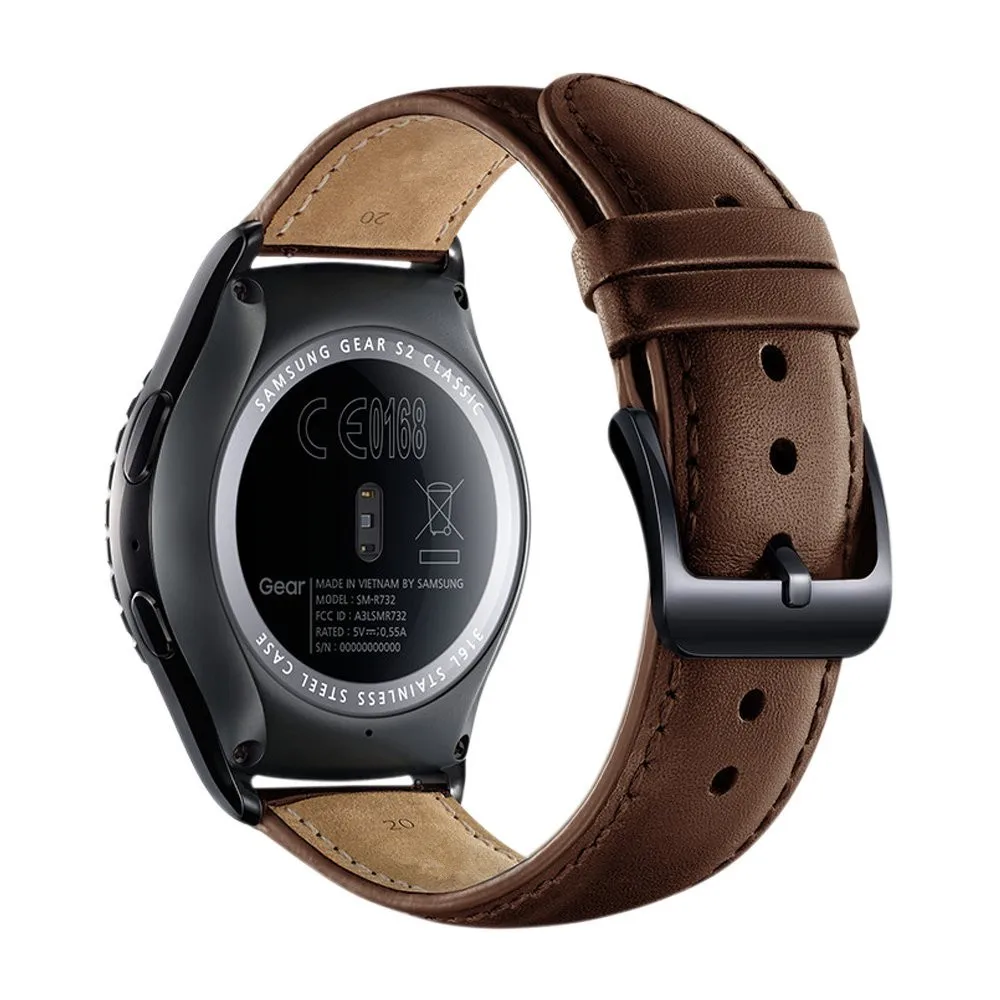 20 мм для Gear S2 классический смарт браслет Премиум мягкий ремешок из натуральной