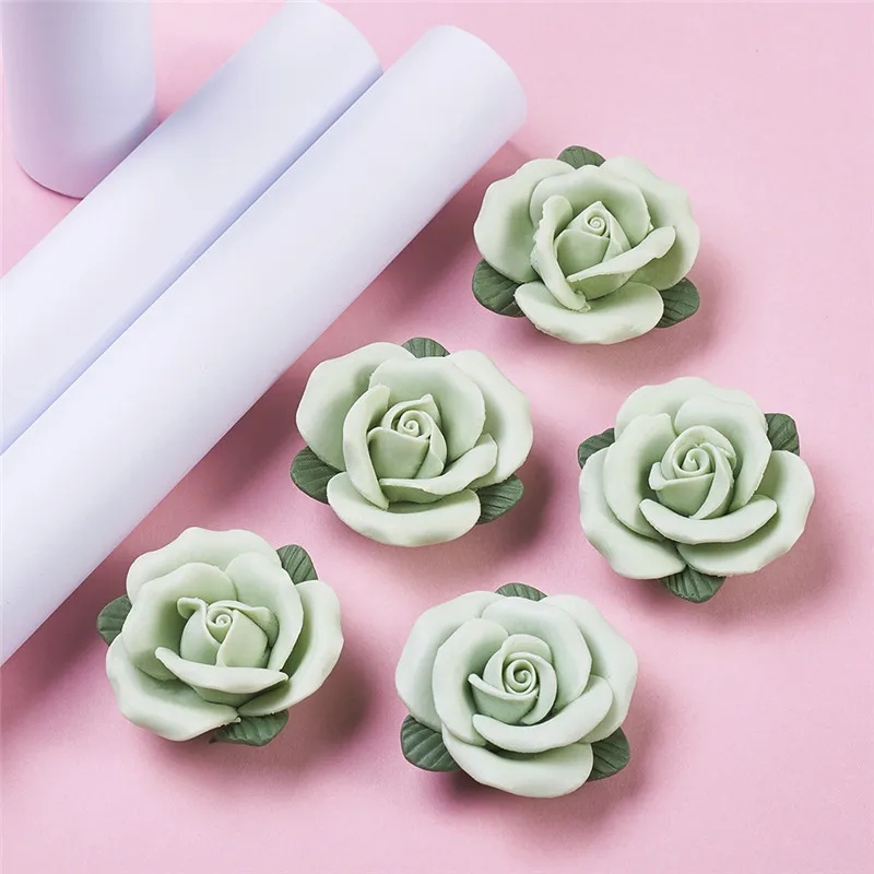 10 шт. фарфоровые цветочные кабошоны ручной работы для изготовления ювелирных