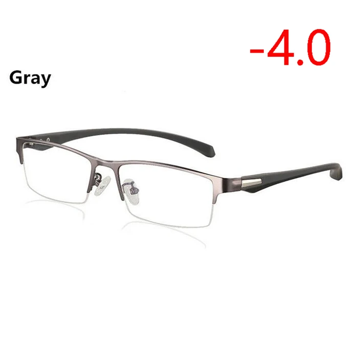Myopia 400 Новинка, полуоправа, солнечные фотохромные очки для близорукости, оптические мужские очки для студентов, близорукие очки, очки по рецепту-1,0-4 - Цвет оправы: Myopia 400
