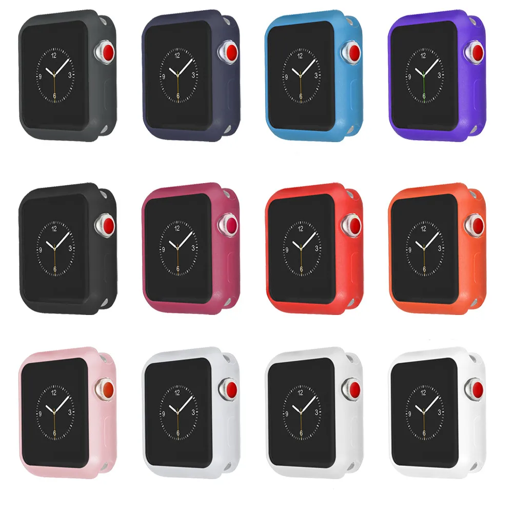 FOLOME для Apple Watch TPU прозрачный матовый узор iWatch женщин и мужчин серии 1/2/3 38 мм 42
