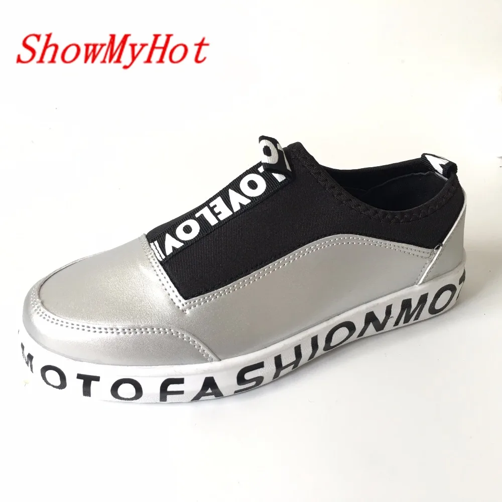 ShowMyHot повседневная обувь модная мужская красная роскошные брендовые черные