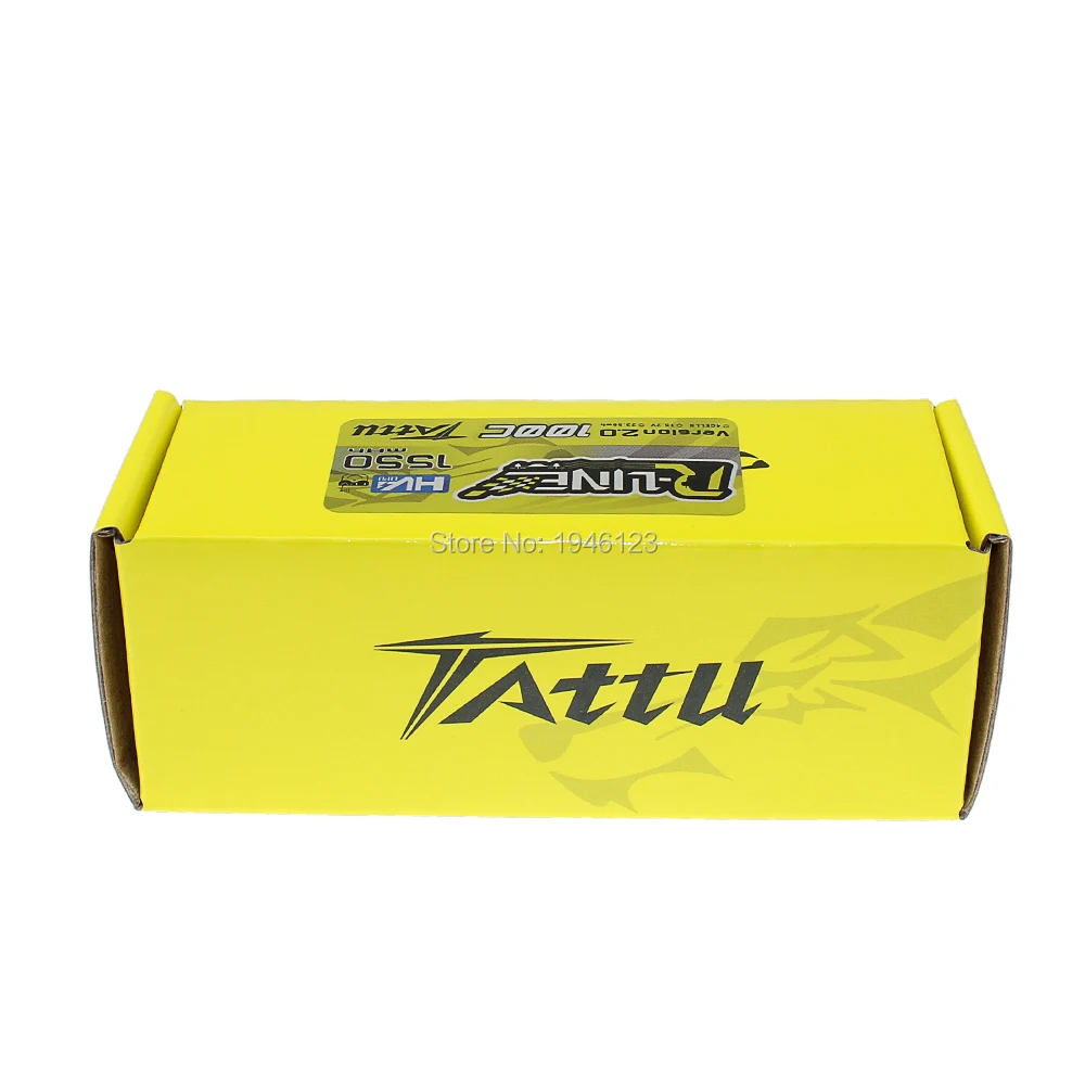 Литий-полимерный аккумулятор TATTU 1550mah 100C 15 2 V V2.0 XT60 модная литий-полимерная