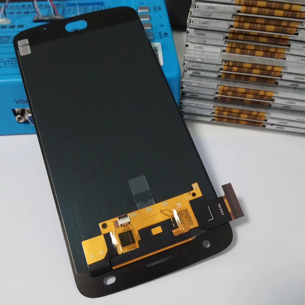 Оригинальный супер AMOLED ЖК-дисплей для Motorola Moto Z2 Play XT1710 XT1710-01/07/08/10 5,5 дюймовый Сенсорный экран дисплея сборки.