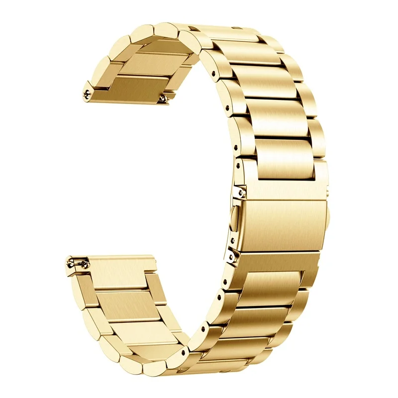 Gold Hangrui ремешок для часов из нержавеющей стали для Fitbit Versa Замена ремешка Металлический Браслет для Fitbit Versa Lite браслеты - Цвет: Gold