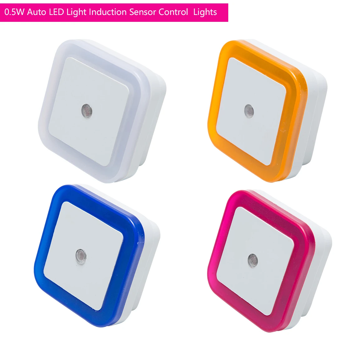

Auto LED Light Induction Sensor Control Bedroom Night Lights Bed Lamp LED Night Lamp Bedroom Night Light EU Plug