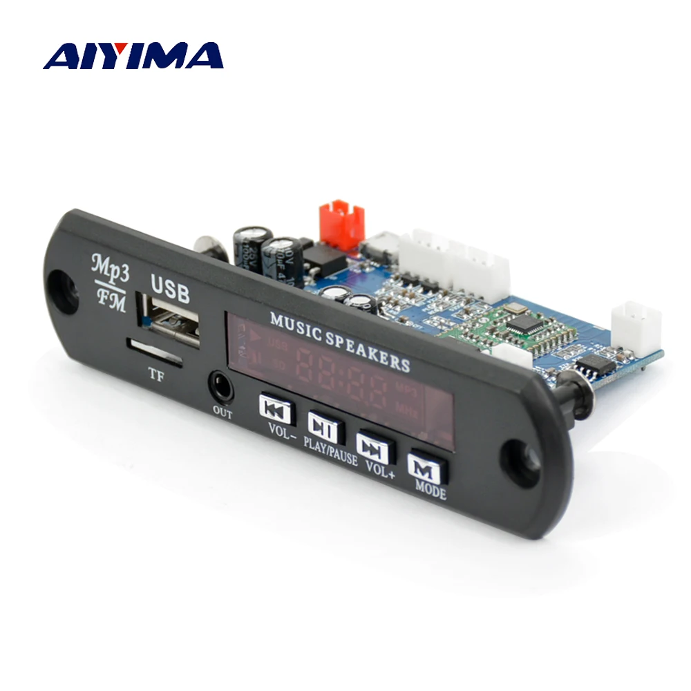 AIYIMA Bluetooth 4 0 MP3 декодер аудио Плата APE FLAC WAV WMA декодирование Поддержка AUX FM