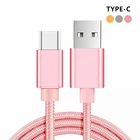 Нейлоновый USB-кабель типа C, зарядное устройство 25 см, короткое, длиной 23 м, кабель синхронизации данных для Meizu 16th Oppo R17 Huawei P20 Lite p30 pro Nova 3e