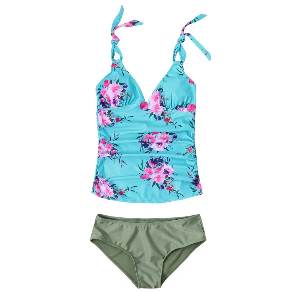 SAGACE Одежда для беременных танкини женщин с принтом на бретелях бандаж из двух