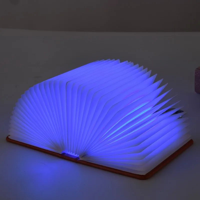 Книга Светодиодная лампа 5 видов цветов Волшебная книга ночник USB зарядка