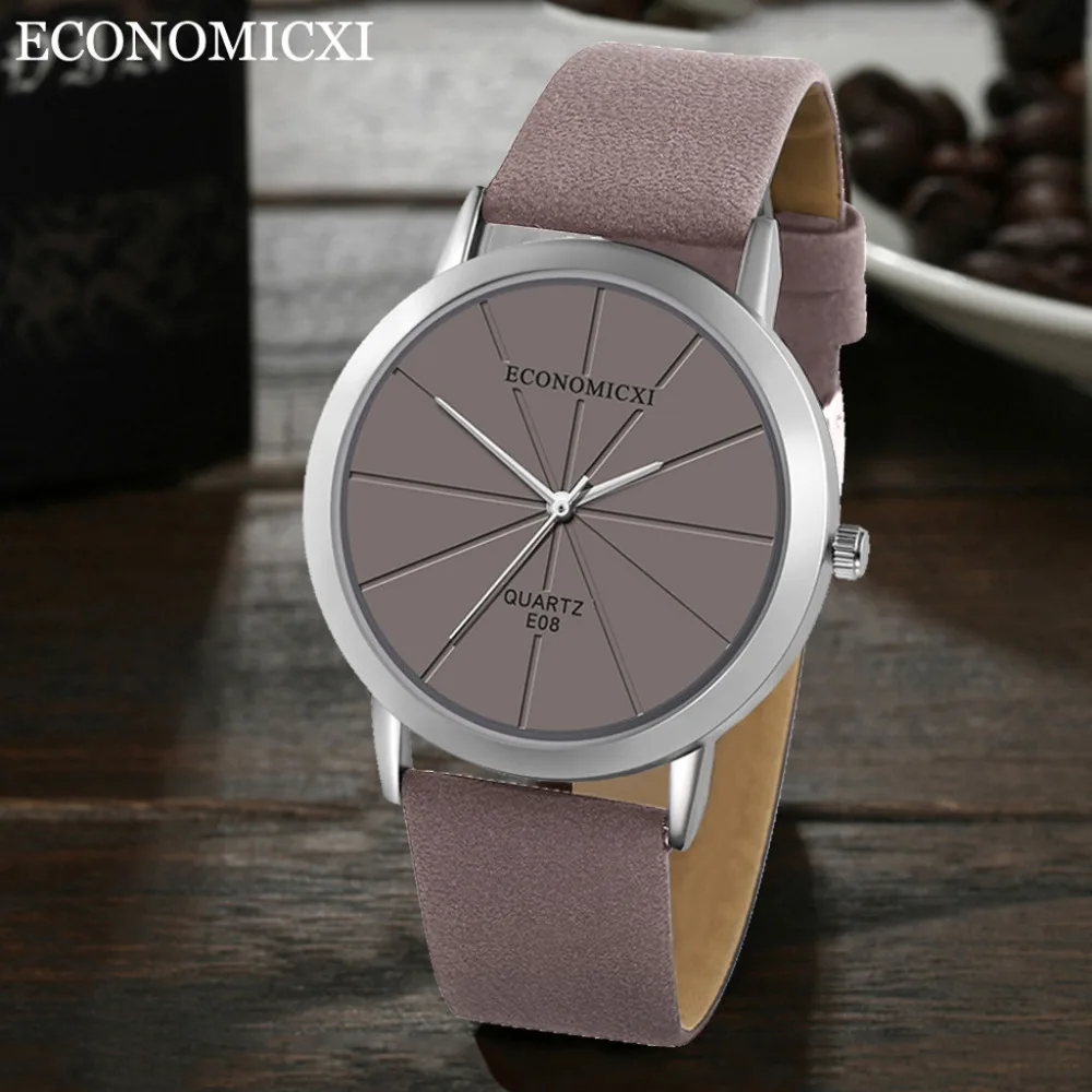 Часы наручные Montre Femme Luxe женские кварцевые с римскими цифрами и кожаным