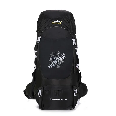 Black 70L водонепроницаемый рюкзак для спорта на открытом воздухе, походные рюкзаки, дорожная Сумка для кемпинга, альпинизма, треккинга, нейлоновый мужской рюкзак - Цвет: Black