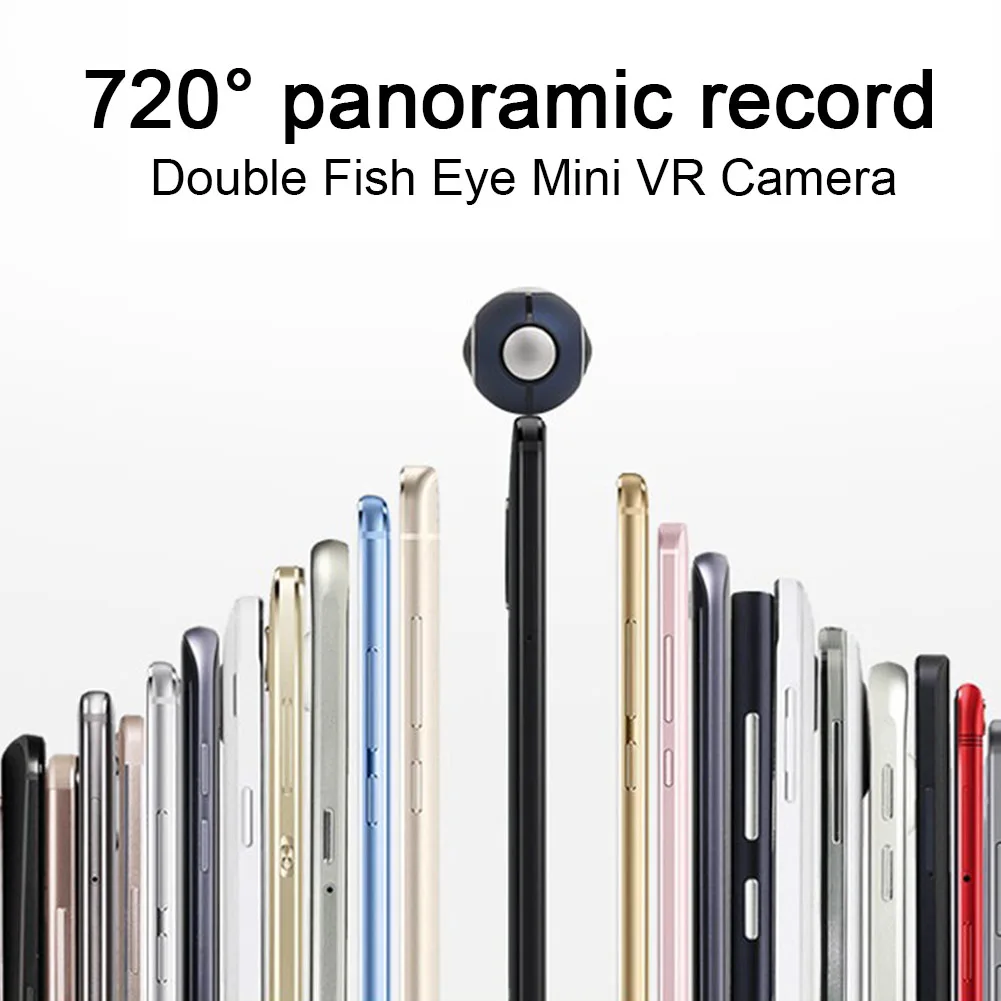 720 градусов Android камера телефон Аксессуары панорамный Спорт двойной рыбий глаз