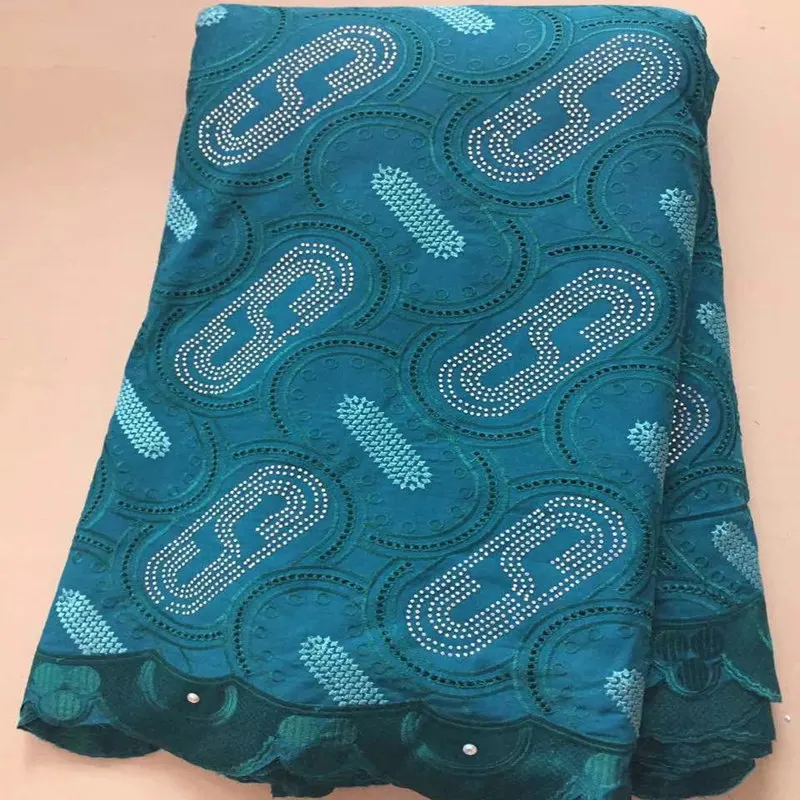 Wholesale price afrcian swiss cotton lace fabric with stones nigerian fashionable voile juan10190 | Дом и сад