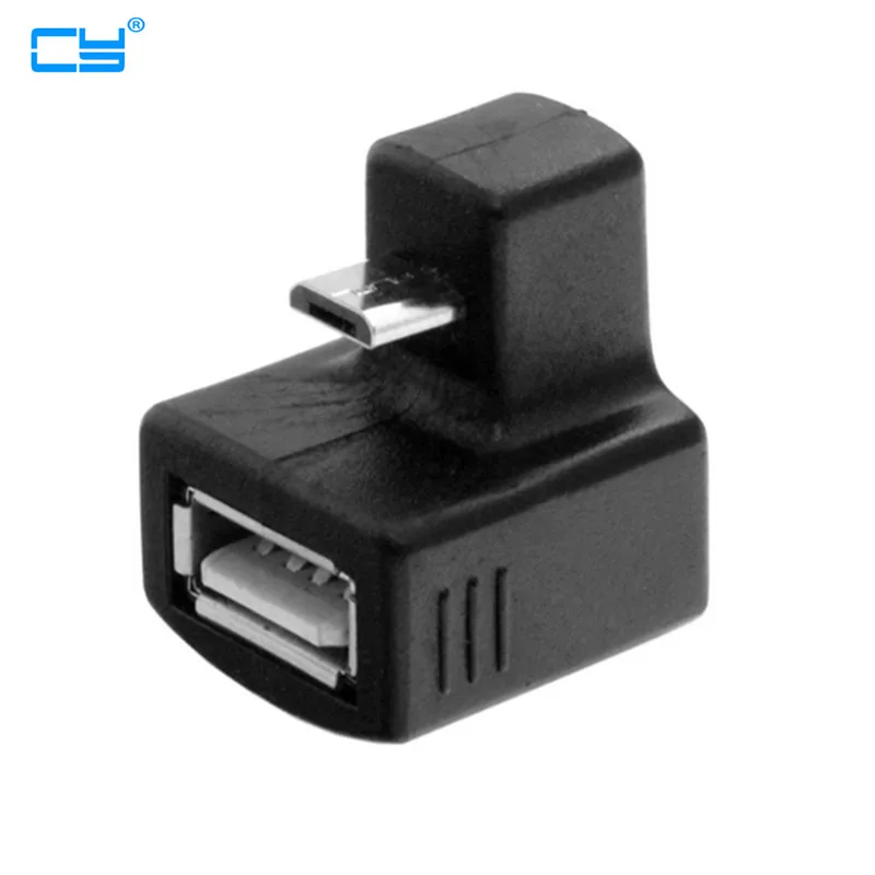 Вверх прямоугольный 180 градусов Micro USB OTG к 2 0 Женский удлинитель адаптер для