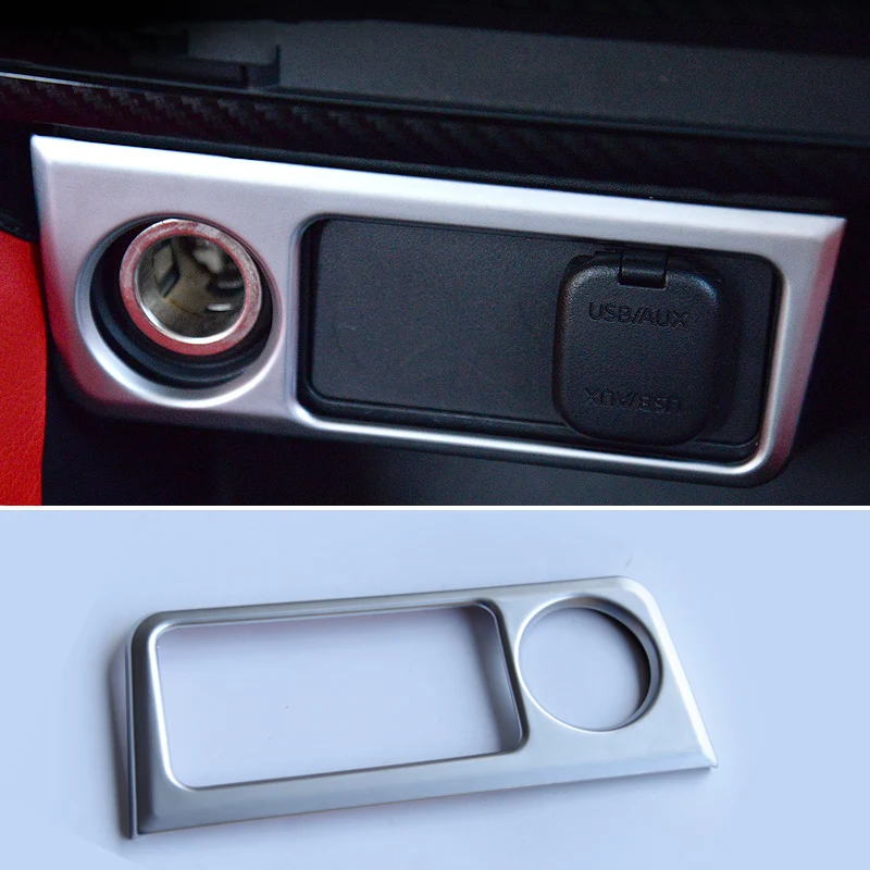 Автомобильный USB Порты и разъёмы сигареты отделка для прикуривателя Панель