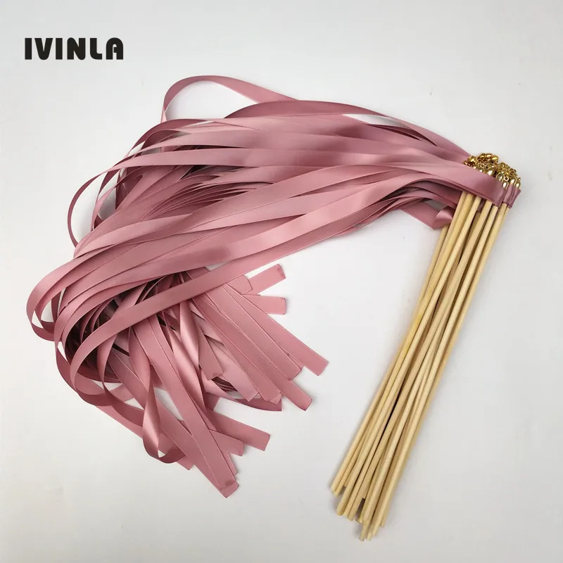 50 шт./лот темно-розовые свадебные палочки для свадебного украшения |