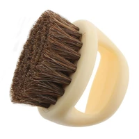 horsehair brush clean shoe brush bristle soft shoe brush soft and leather free small portable ellipse