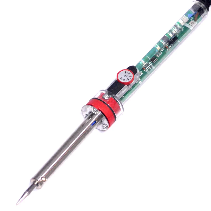 

Hot sale EU 2 round Plug Temperature Adjustable Electric Soldering Iron AC 220-240V 60w in stock