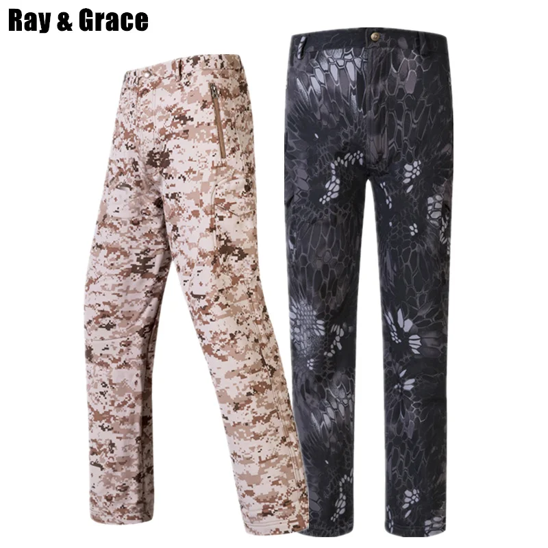 RAY GRACE военные тактические брюки мужские водостойкие камуфляжные охотничьи