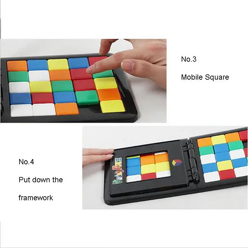 Rubiks гоночная доска игра родитель-ребенок слайд Двойной кубик для игры головоломка смешная семья вечерние Волшебные игрушечные кубики Пазлы для детей и взрослых
