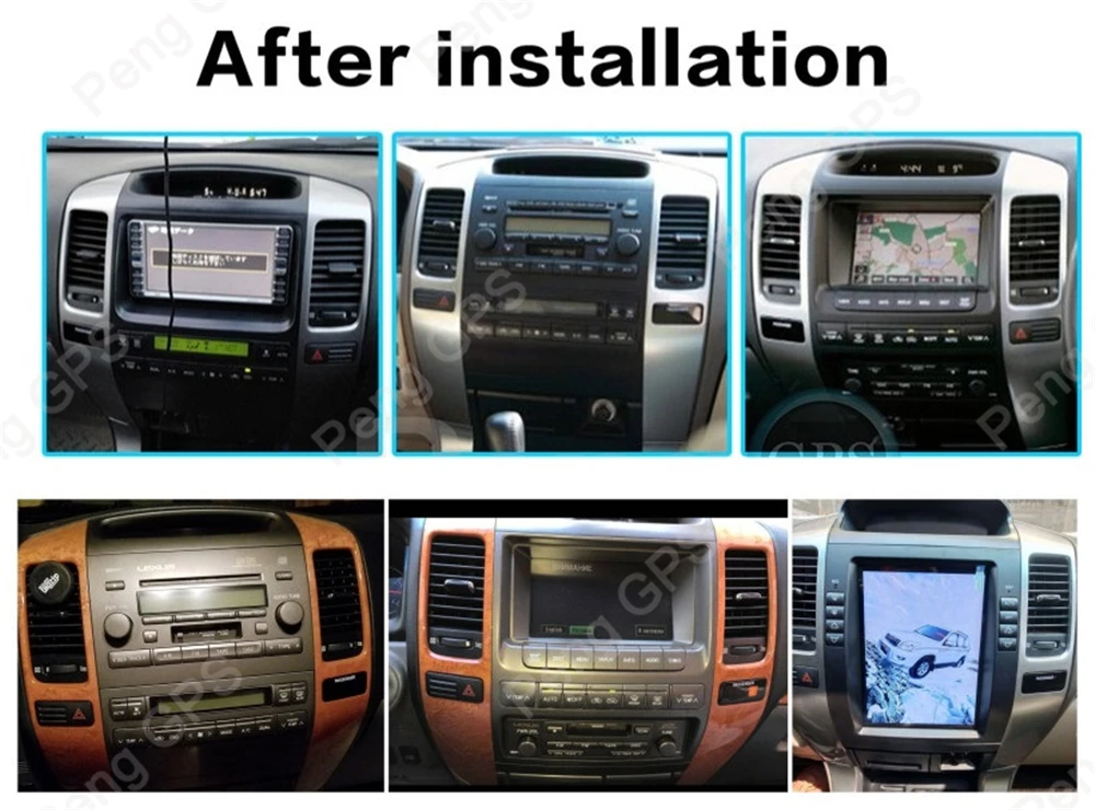 2 Din Tesla стиль 10,4 дюймов Android 7,1 автомобильный gps-навигация, dvd-плеер для Toyota Land Cruiser Prado 120 2002-2009/Lexus GX470