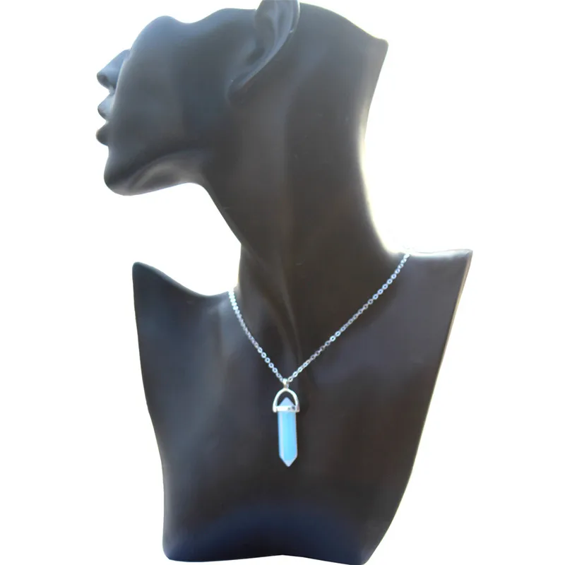 Новые модные ювелирные изделия натуральный кварц кулон с камнем ожерелье