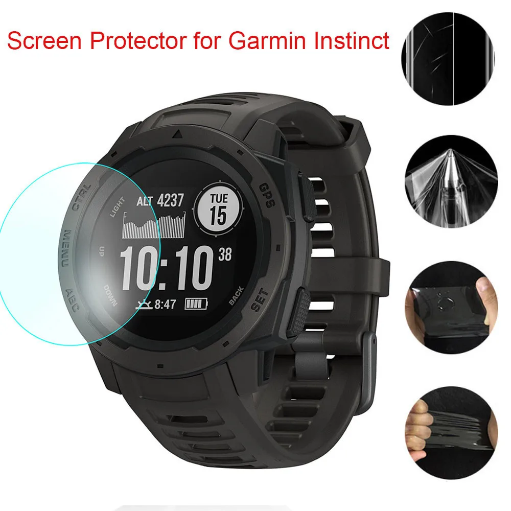1/2PCS High Quality HD Clear Screen Protector Ultra Transparent Pet Film for Garmin Instinct L0321 | Электроника
