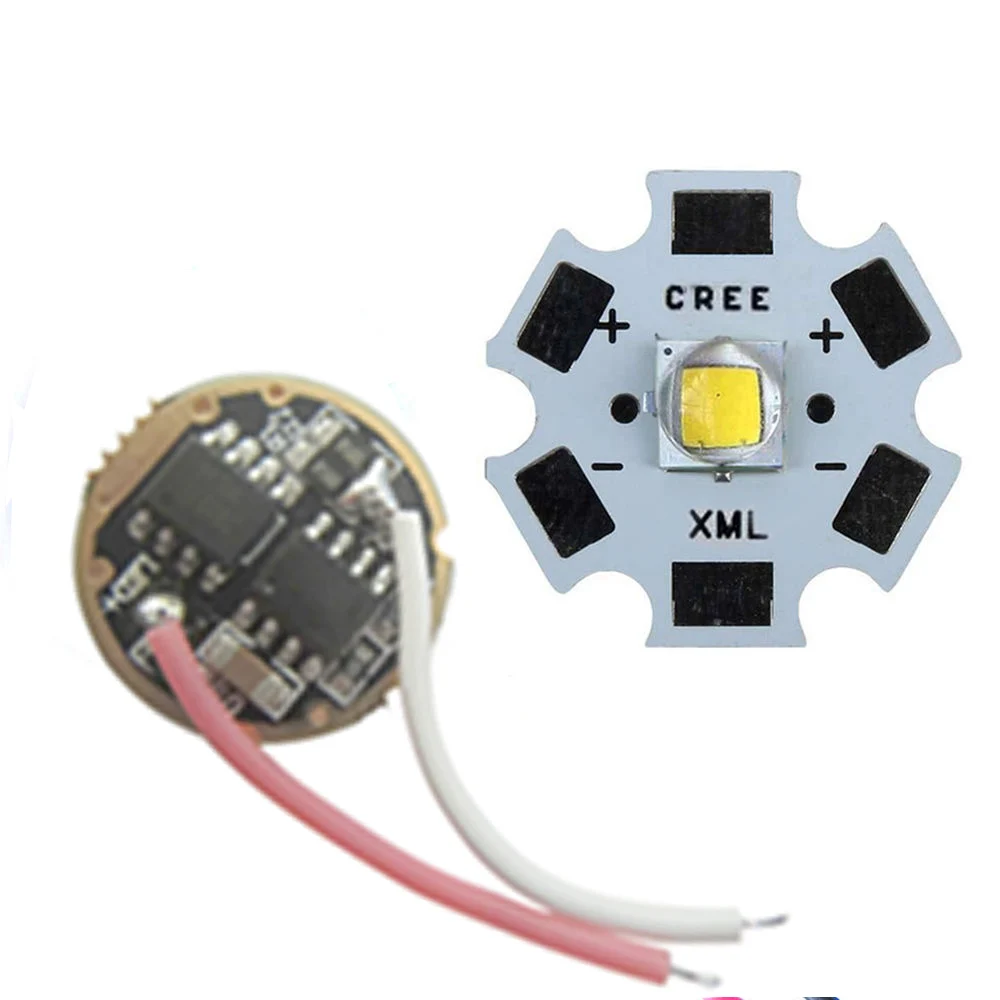 1 шт. оригинальный CREE 10 Вт XM L L2 / T6 светодиодный фонарик часть белый 6500K теплый 3000k с