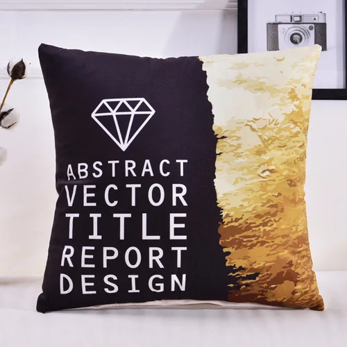 Cushion cover11 Черные, желтые, полосатые подушки, Золотое любовное сердце, с рисунком оленя, наволочка, домашний стул, диван-кровать в машине, декоративные наволочки - Цвет: Cushion cover11