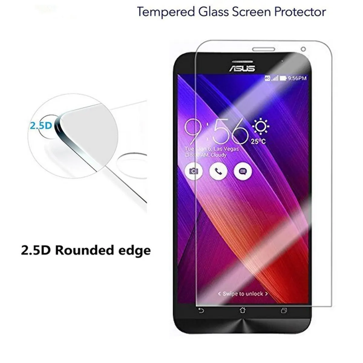Закаленное стекло для ASUS ZE500KL новинка Высококачественная Защитная пленка экрана