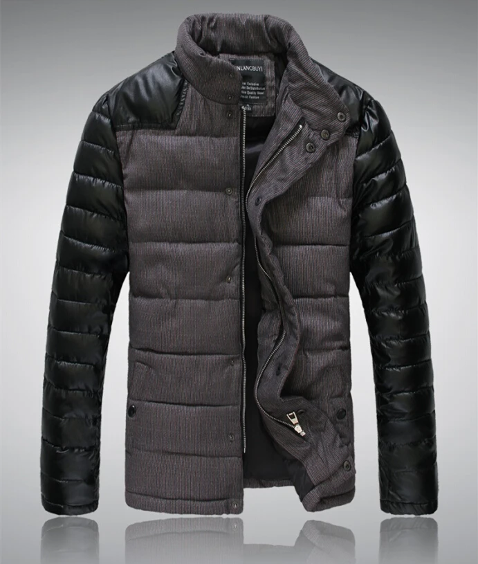 2014 Autumn and Winter Mens Warm White duck down Stand collar Jackets Coats Windproof Parkas for Men Male jacket Freeshipping | Мужская