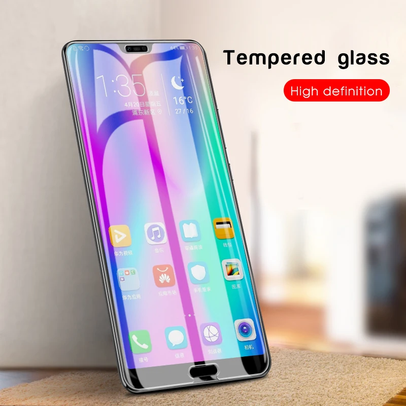 Защита экрана для Huawei Honor 8S 8A 8 9 10 Lite 10i 20i V9 Play 8X 8C 7C 7A 6C Pro с белым краем устраняющая