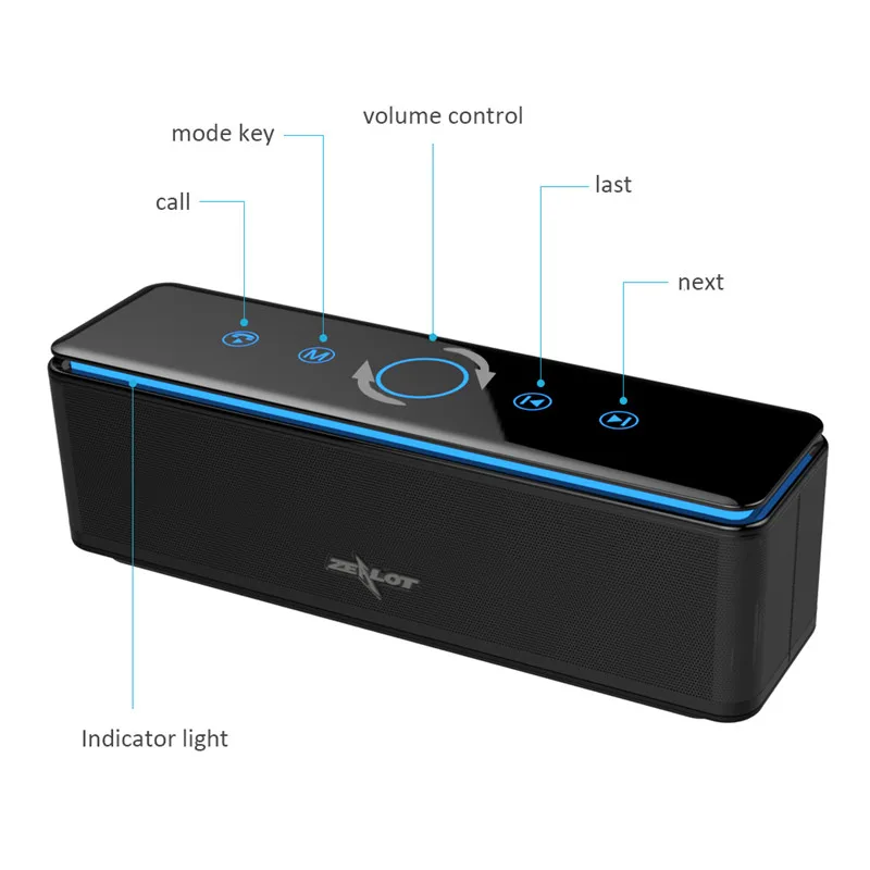 TCunPT Новый S7 Портативный громкоговоритель Bluetooth Управление Беспроводной 4