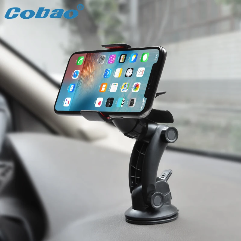 Cobao держатель смартфона 360 градусов лобовое стекло приборной панели зажим для