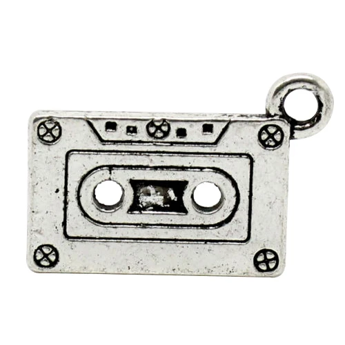 20 шт старинных серебряных тонов кассетных лент Подвески 23x13 мм|silver pendant|pendant charmstape