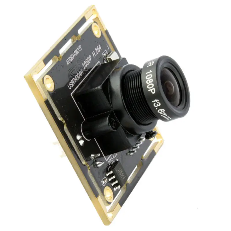 ELP 1080P full HD Usb плата камеры H264 веб камера с объективом 8 мм для пк аудио микрофоном