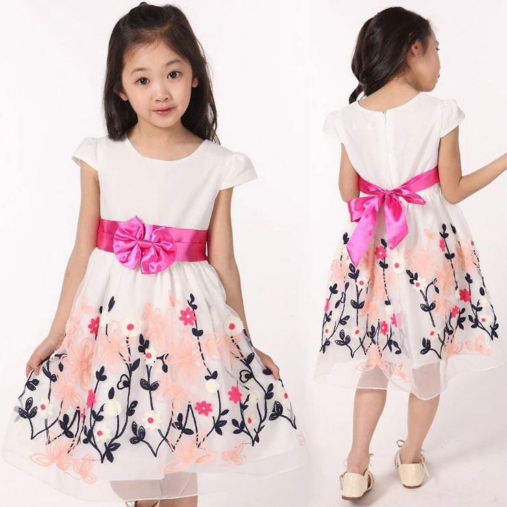 2015 New Arrival Girl's Real Princess Lace Dress Baby/Kids Embroidery Cute lovely Flower Girl Sweet TQ0541 | Детская одежда и