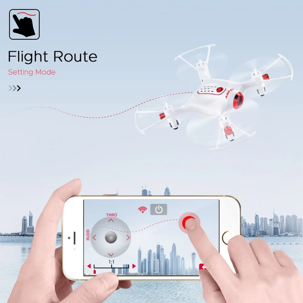 SYMA X20W Радиоуправляемый Дрон с камерой HD RC Квадрокоптер вертолет мини Wifi FPV 2 4G 4CH