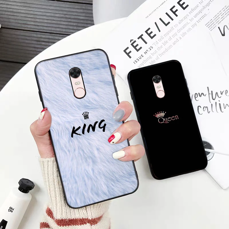 Новинка силиконовый чехол Lavaza Queen & King для Xiaomi Redmi 4A 4X 5 5A 6 6A 7 7A 8 8A K20 Pro Plus S2 Go|Бамперы|