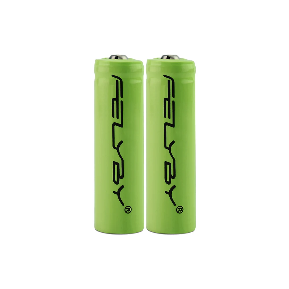 2 PCS FELYBY 2-20 штук высокое качество AA 3,7 V 14500 литий-ионный Батарея 1000 мА/ч, литий-ионный аккумулятор Перезаряжаемые Батарея для фонарика - Цвет: 2 PCS
