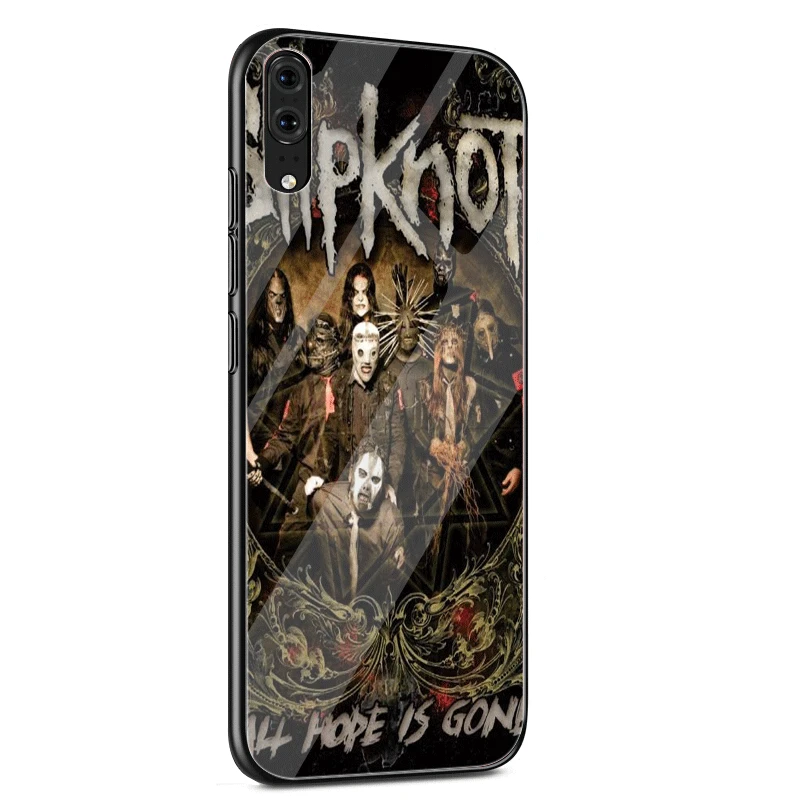 Desxz стеклянный чехол для телефона Huawei Mate Honor 8X 9 10 7A 20 P30 P20 P10 Lite Pro P Smart Cover Slipknot Clown Corey